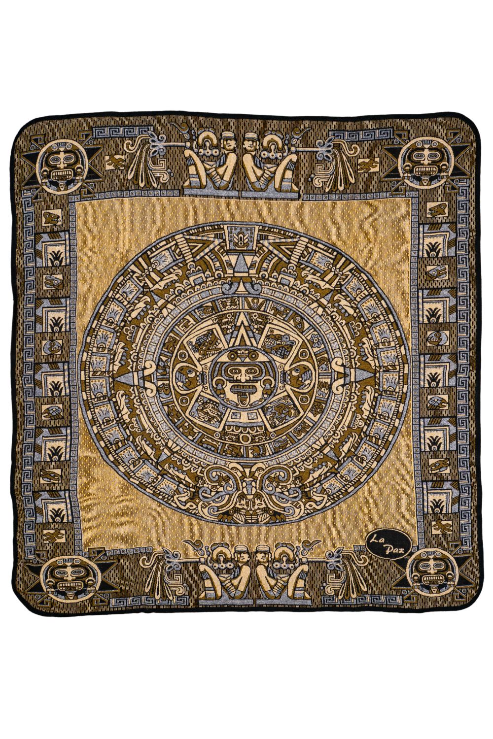 Colcha Polar Azteca Calendario Azteca - Imagen 3