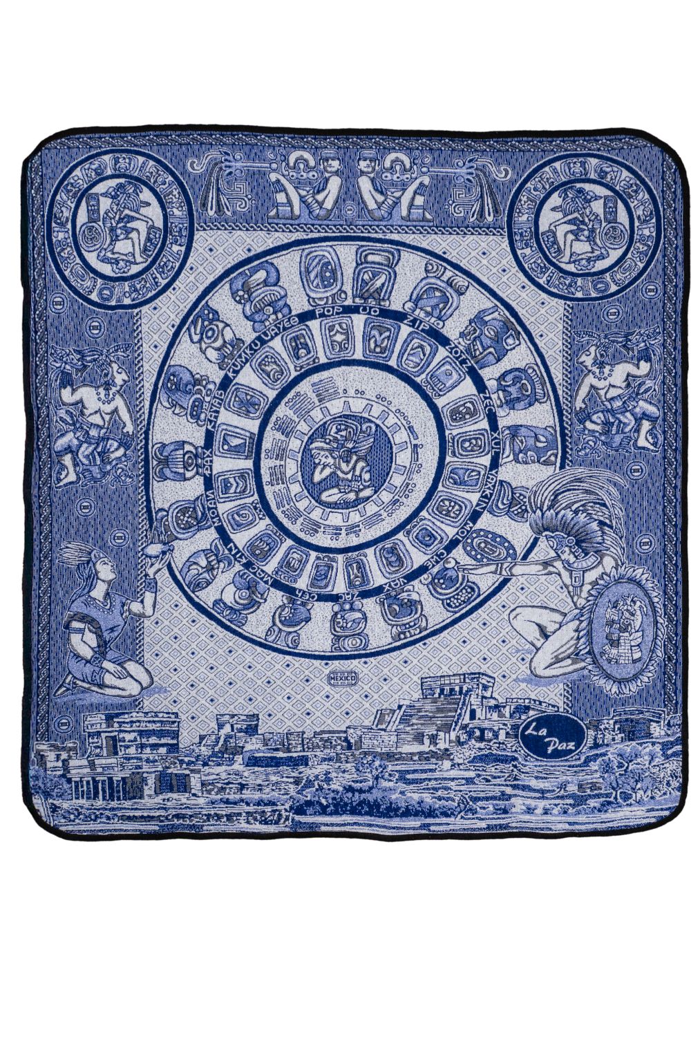 Colcha Polar Azteca Calendario Maya - Imagen 3