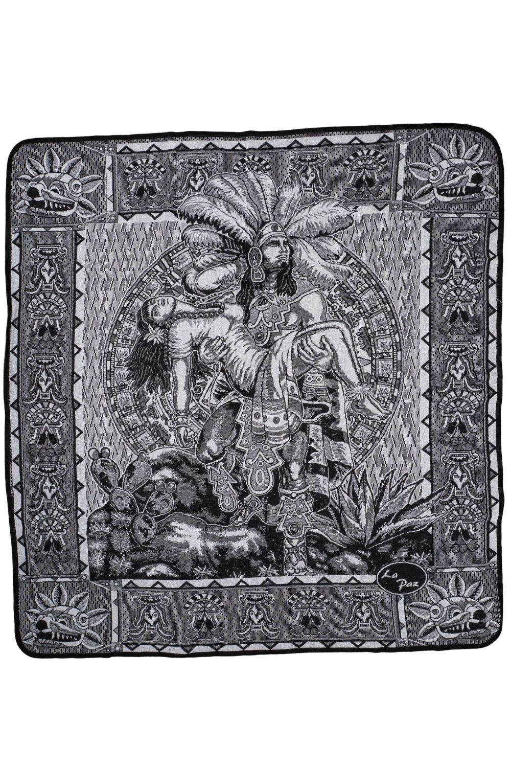 Colcha Polar Azteca Sacrificio - Imagen 3