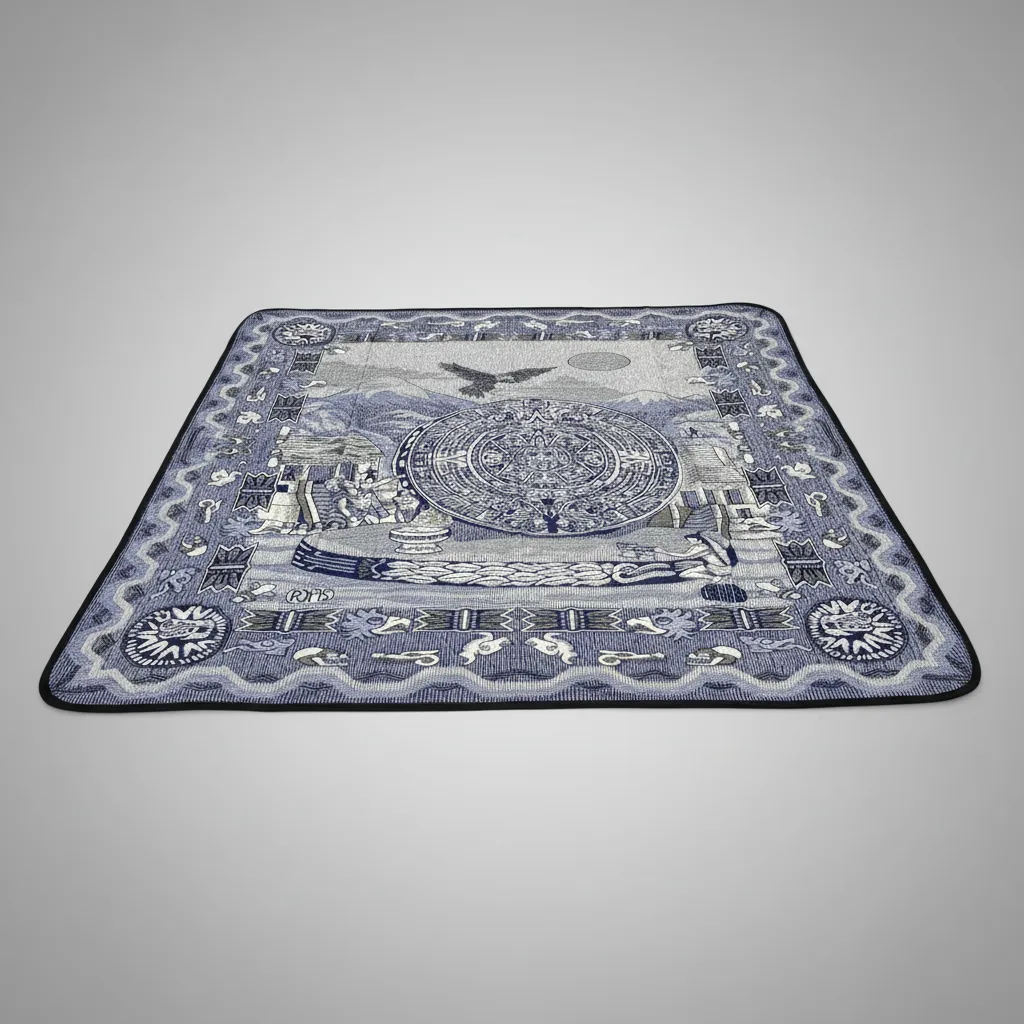 Colcha Polar Azteca Calendario Azteca I - Imagen 7