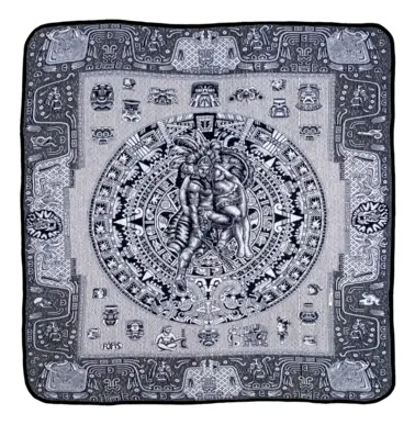 Colcha Polar Azteca Calendario Volcanes - Imagen 9