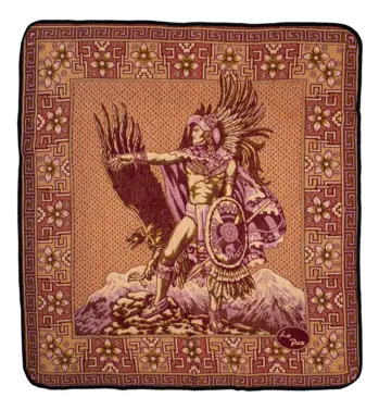 Colcha Polar Azteca Caballero Águila - Imagen 10
