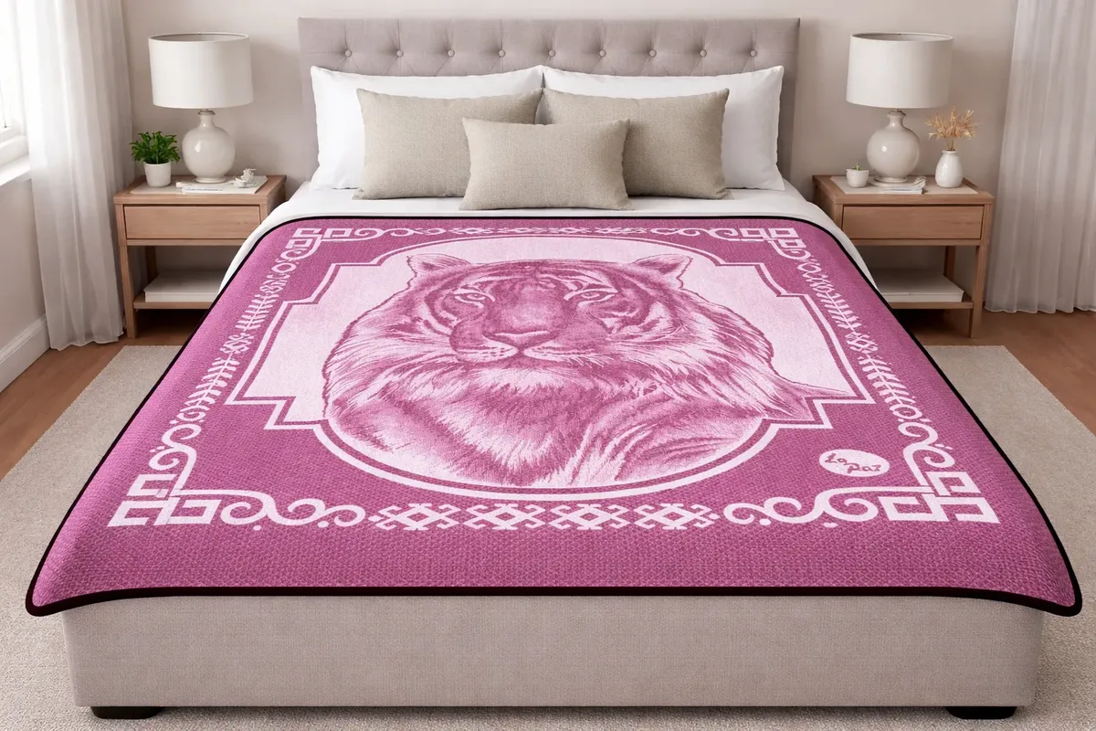 Colcha Cobertor Cabeza de Tigre - Imagen 11