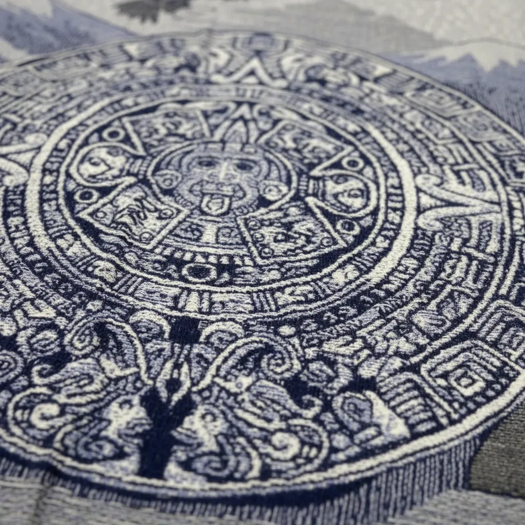 Colcha Polar Azteca Calendario Azteca I - Imagen 15
