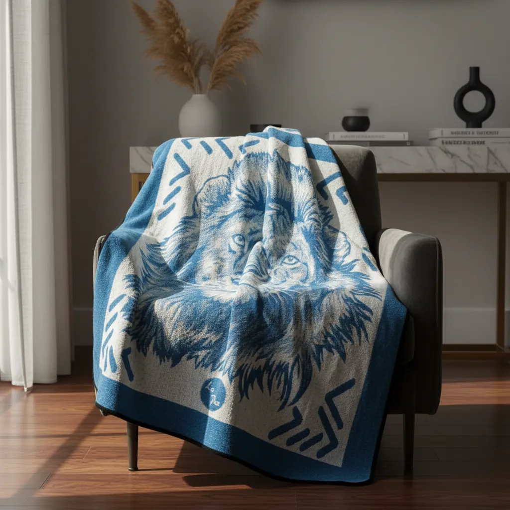 Cobertor Regenerado Sobrecamero Cabeza de León - Imagen 5