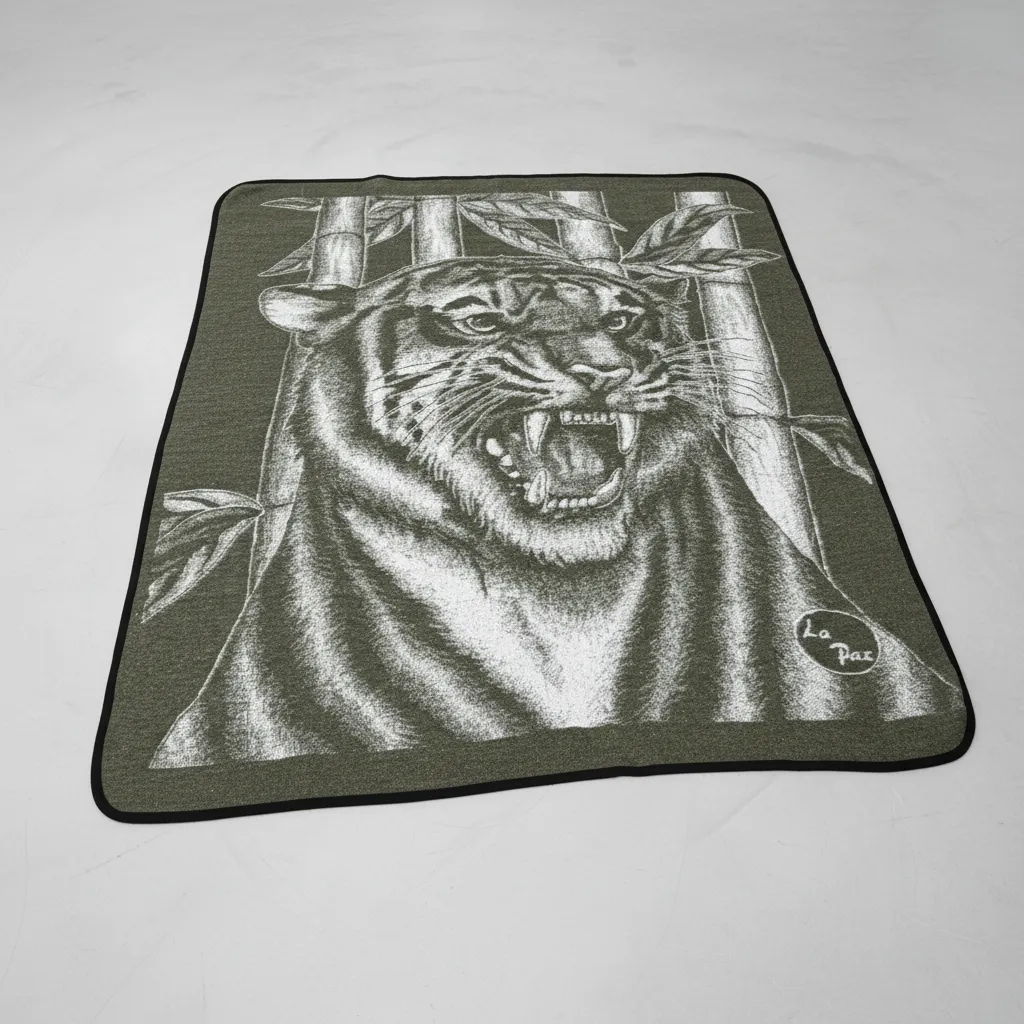 Cobertor Regenerado Sobrecamero Cabeza de Tigre - Imagen 6